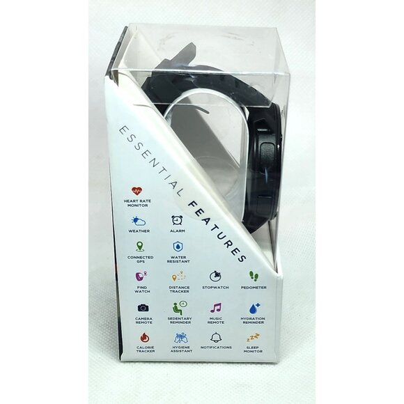iTech Gladiator 2 Health & Fitness Smartwatch - Dark Black Band, Apple & Android main image 11